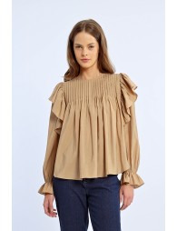 Blouse fluide volantée