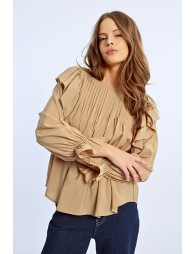 Blouse fluide volantée