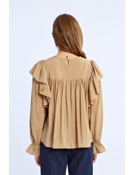 Blouse fluide volantée