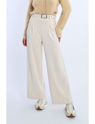 Pantalon large taille haute