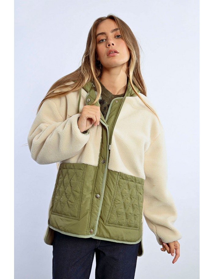 Parka en imitation mouton