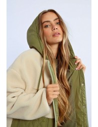 Parka en imitation mouton