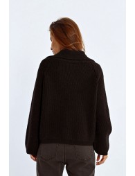 Cardigan à col zippé