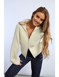 Cardigan à col zippé