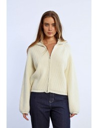 Cardigan à col zippé