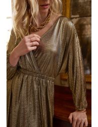 Long metallic dress