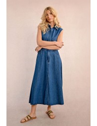 Denim maxi dress