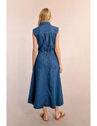 Denim maxi dress