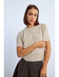 Pull t-shirt chiné