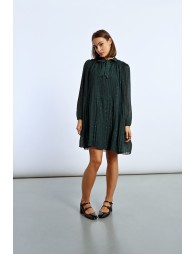 Robe oversize à col lavallière