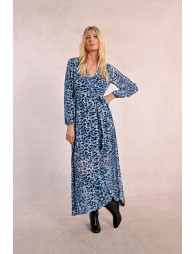 Robe longue imprimé léopard