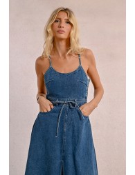 Robe longue en jean