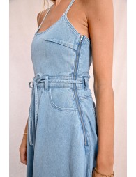 Robe longue en jean