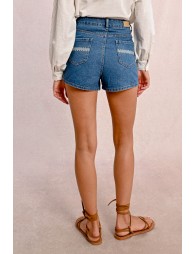 Short large en jean