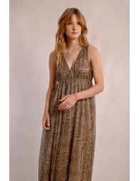 Long leopard dress