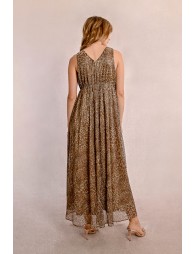 Long leopard dress