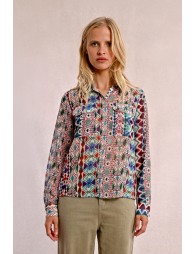 Printed shirt, flap pockets