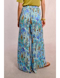 Wide printed pants