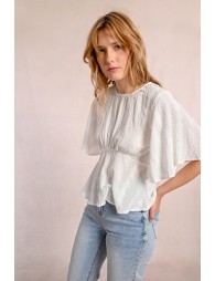 Top en broderies anglaises