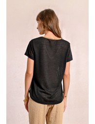 Flowy V-neck T-shirt