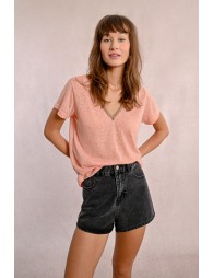 Flowy V-neck T-shirt