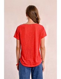 Flowy V-neck T-shirt