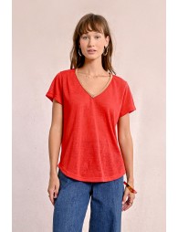 Flowy V-neck T-shirt