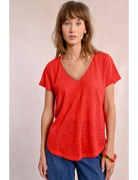 Flowy V-neck T-shirt