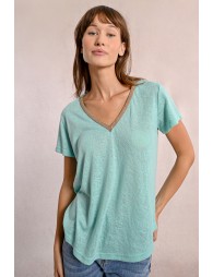 Flowy V-neck T-shirt