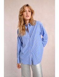 Oversized striped shirt