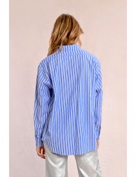 Oversized striped shirt