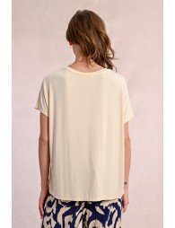 Straight short-sleeved t-shirt