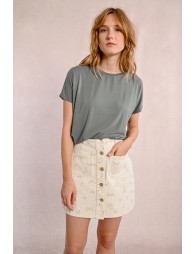 Straight short-sleeved t-shirt