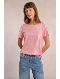 Straight, iridescent t-shirt