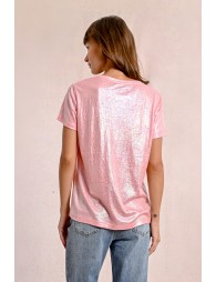 Straight, iridescent t-shirt