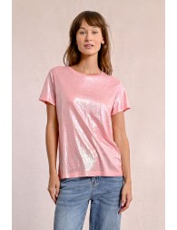 Straight, iridescent t-shirt