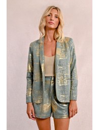 Straight blazer, iridescent