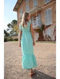 Long dress with ruffles