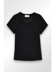 T-shirt parsemé de strass