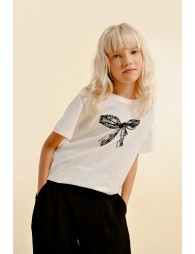 Bow graphic tee