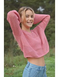 Pull en maille fine, manches longues