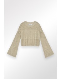 Fine knit sweater, long sleeves