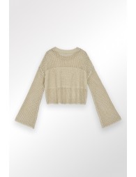 Fine knit sweater, long sleeves