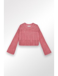 Fine knit sweater, long sleeves