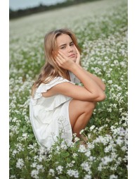 Short dress with embroidery details