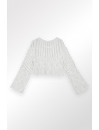 Knitted sweater, semi-transparent