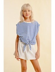 Sailor T-shirt, tieable at the waist