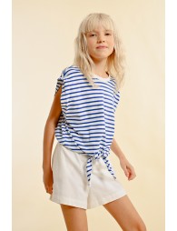 Sailor T-shirt, tieable at the waist