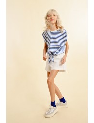 Sailor T-shirt, tieable at the waist