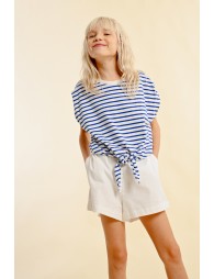 Sailor T-shirt, tieable at the waist